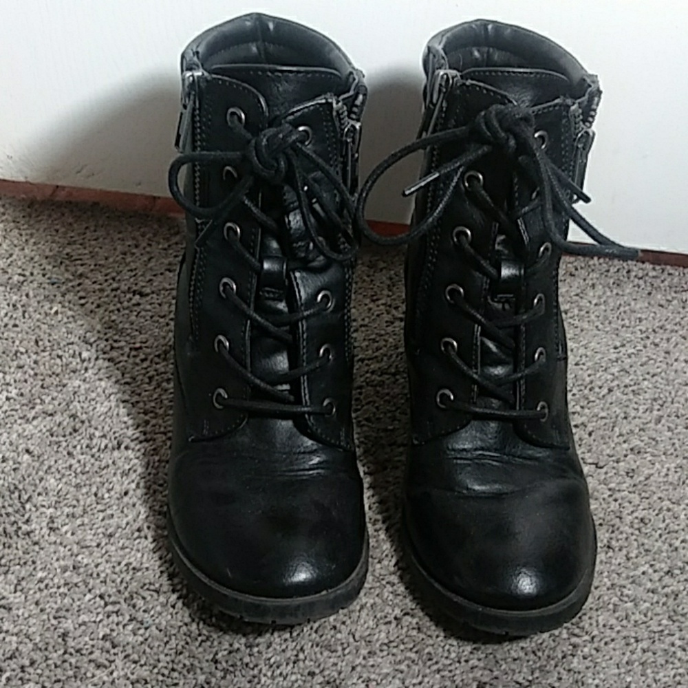 Black ankle boots
